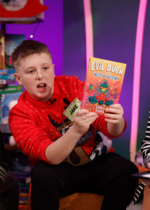 Jake Fox (11) from Wicklow, Toy Demonstrator at The Late Late Toy Show 2025. Pic: Andres Poveda