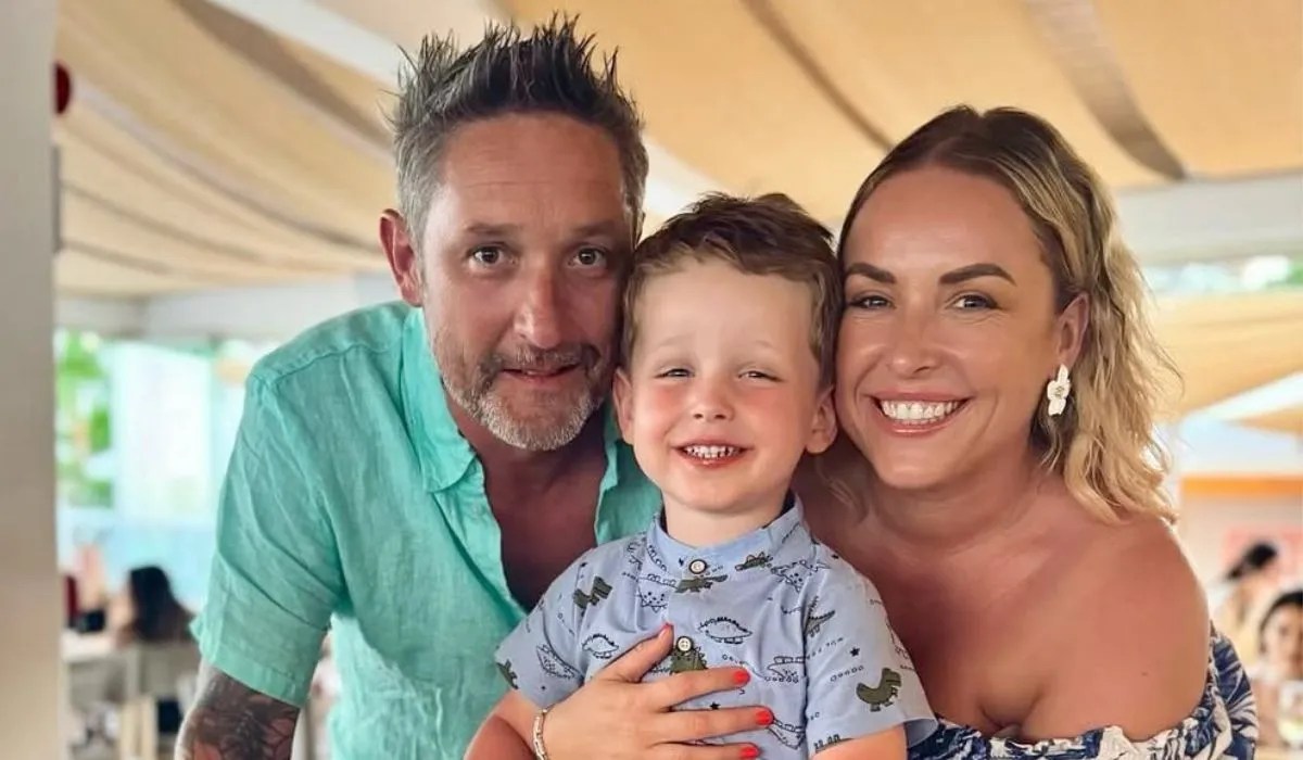 Sinead O'Brien, her husband Simon and their son Jacob. Pic: Instagram