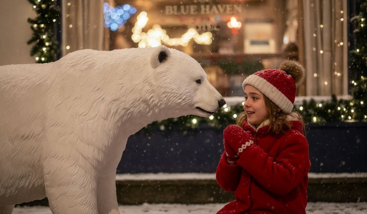 The Blue Haven Hotel Christmas ad 2025