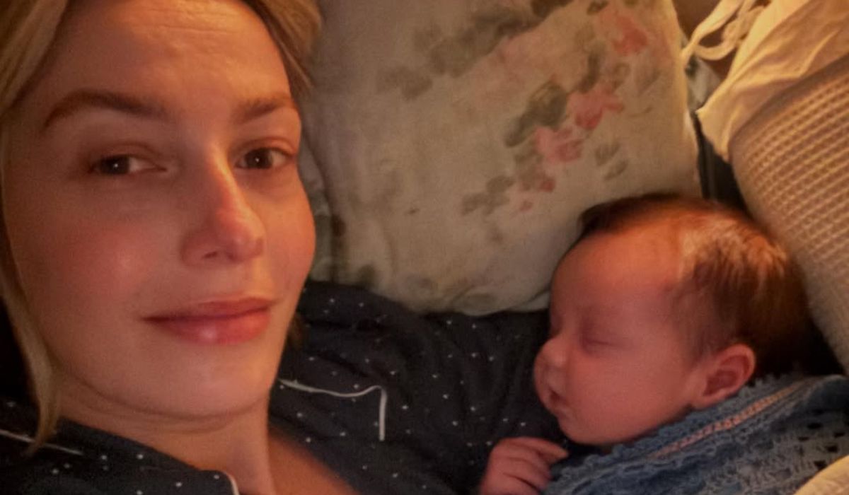 Bláthnaid Treacy and her newborn son