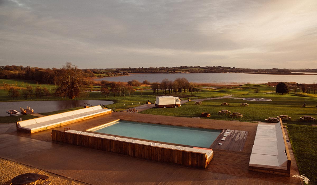 Outdoor heated pool. Pic: Glasson Lakehouse