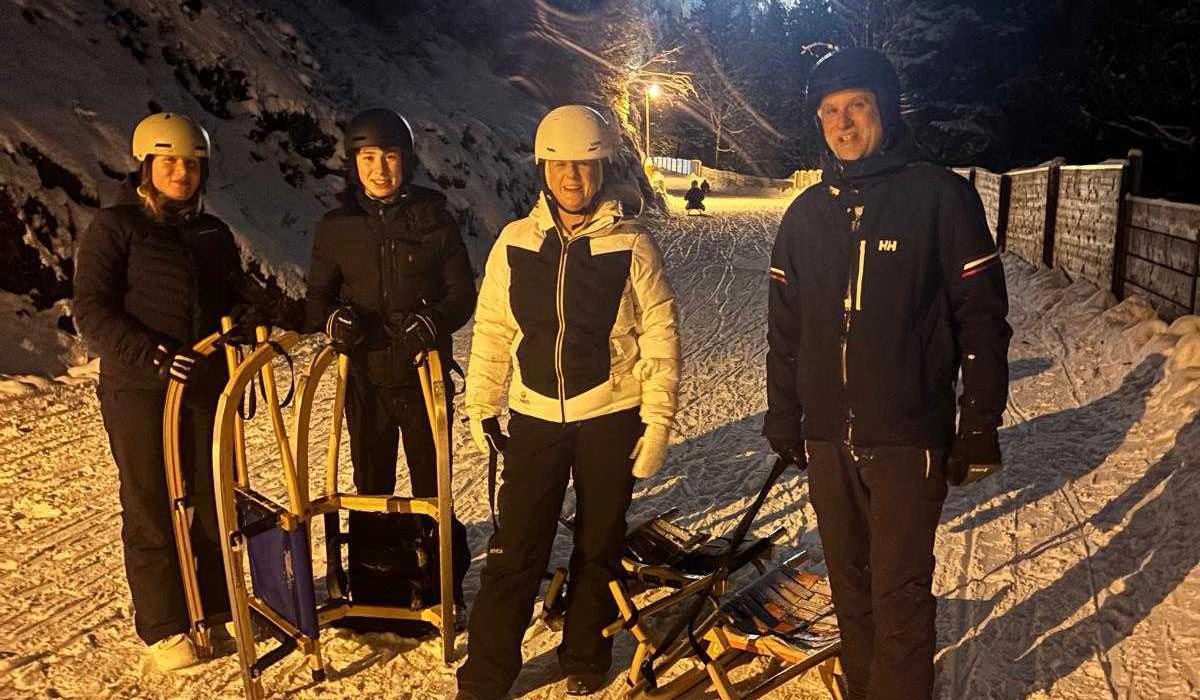 Sybil skiing in Soll with family. Pic: Supplied