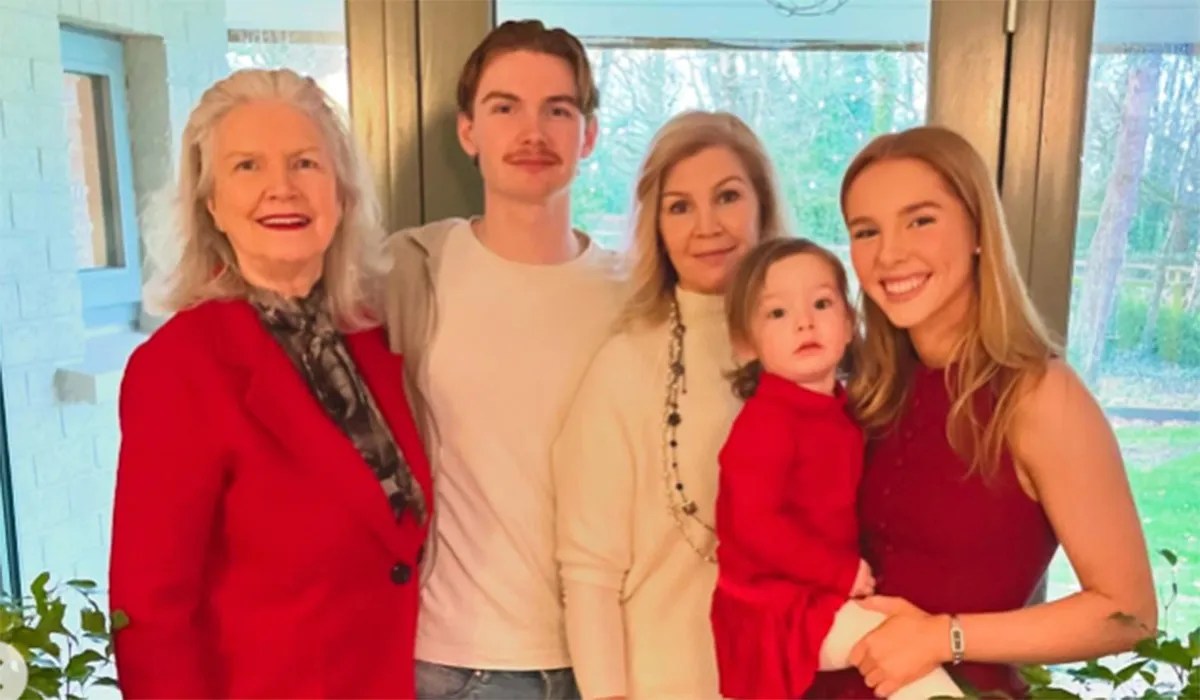 The Keating family Christmas with Jack's daughter Maya. Pic: Jack Keating / Instagram
