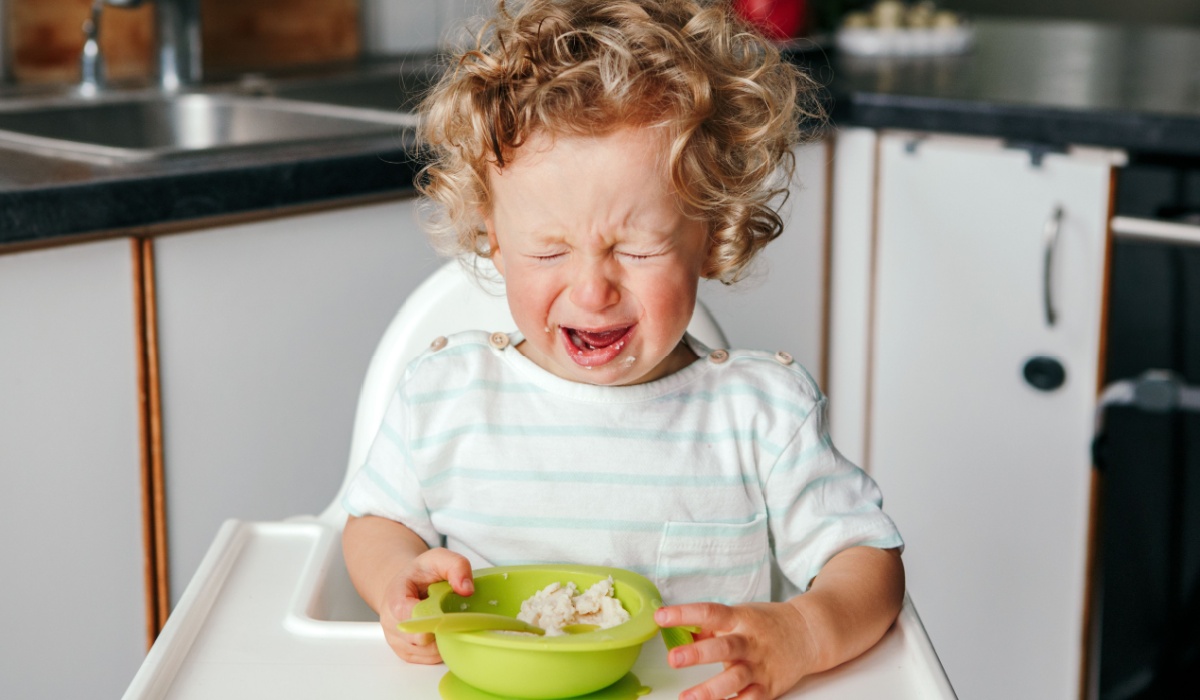 toddler crying