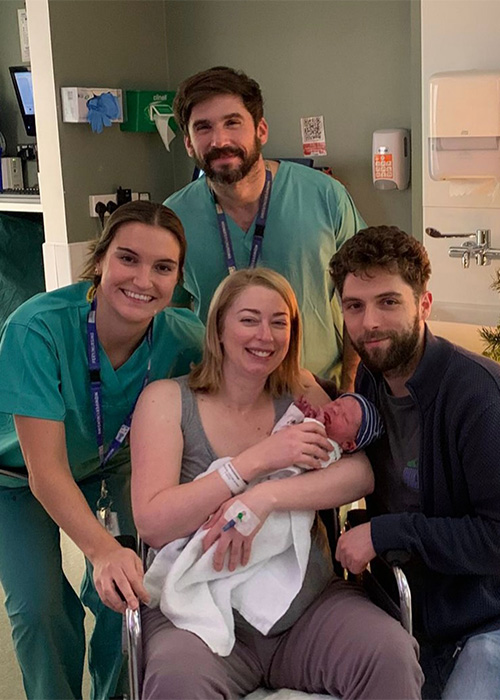 Rotunda Hospital - Baby Boy – born at 00.35am - 3.66kg, Parents: Rachel and Adam Deak from Rathnew, Co Wicklow. Pic: Rotunda Hospital