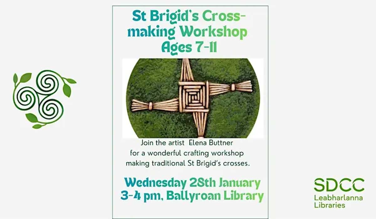 St. Brigit's Cross Workshop. Pic: Eventbrite