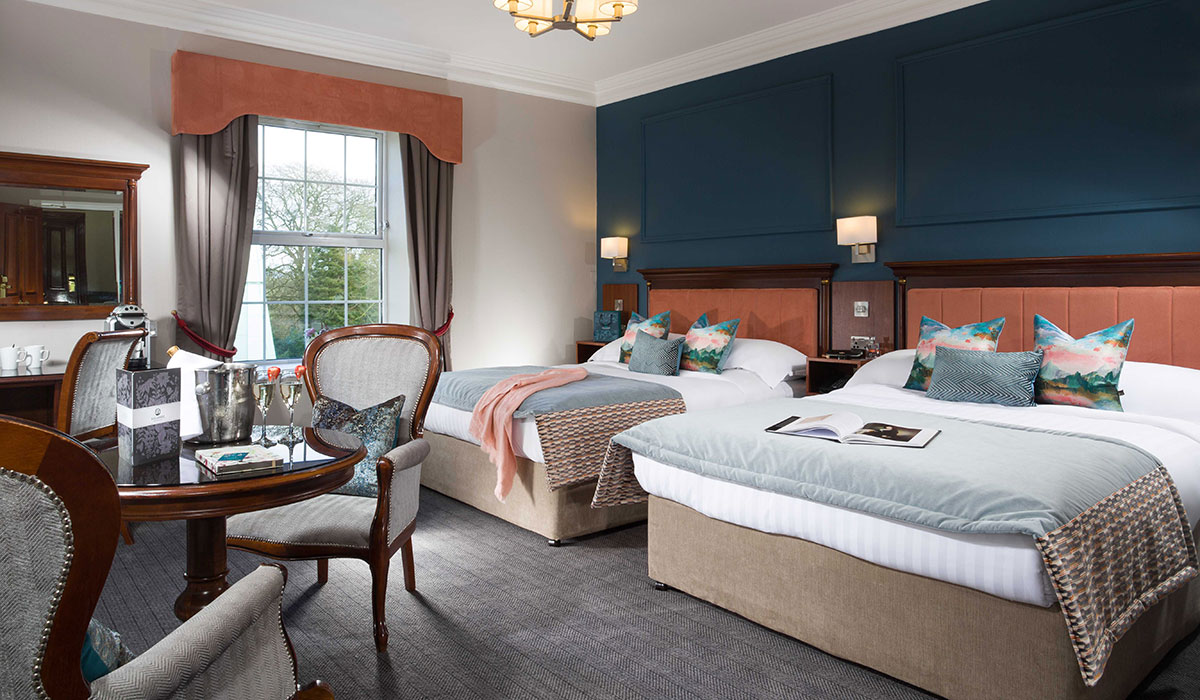 Double Deluxe Bedroom at Killashee Hotel. Pic: Supplied