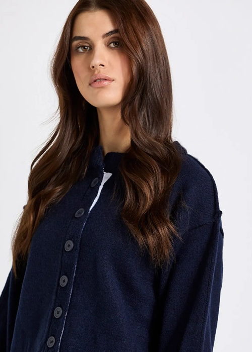 Savida Isabelle Contrast Cuff Cardigan (€30) Pic: Dunnes Stores