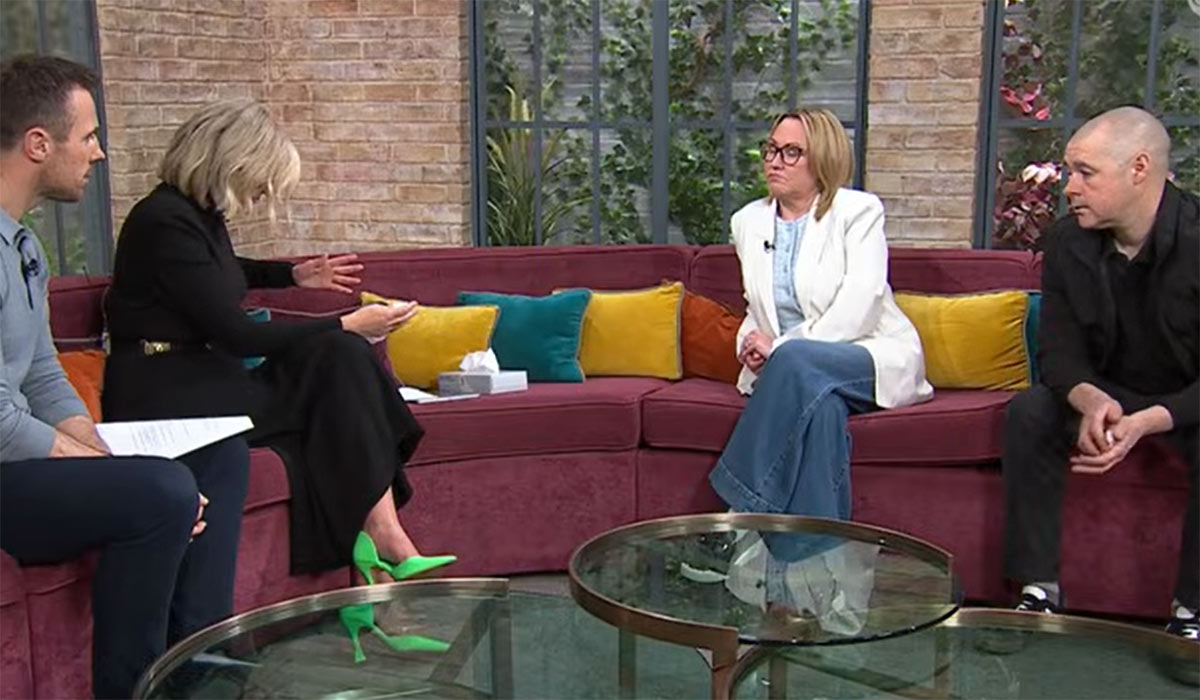 Siobhan and Martin Lynch on Ireland AM. Pic: Virgin Media