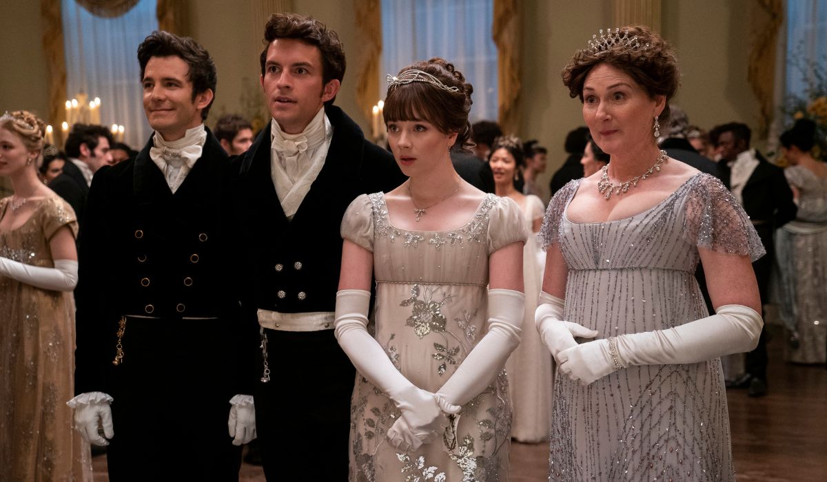 Bridgerton production still