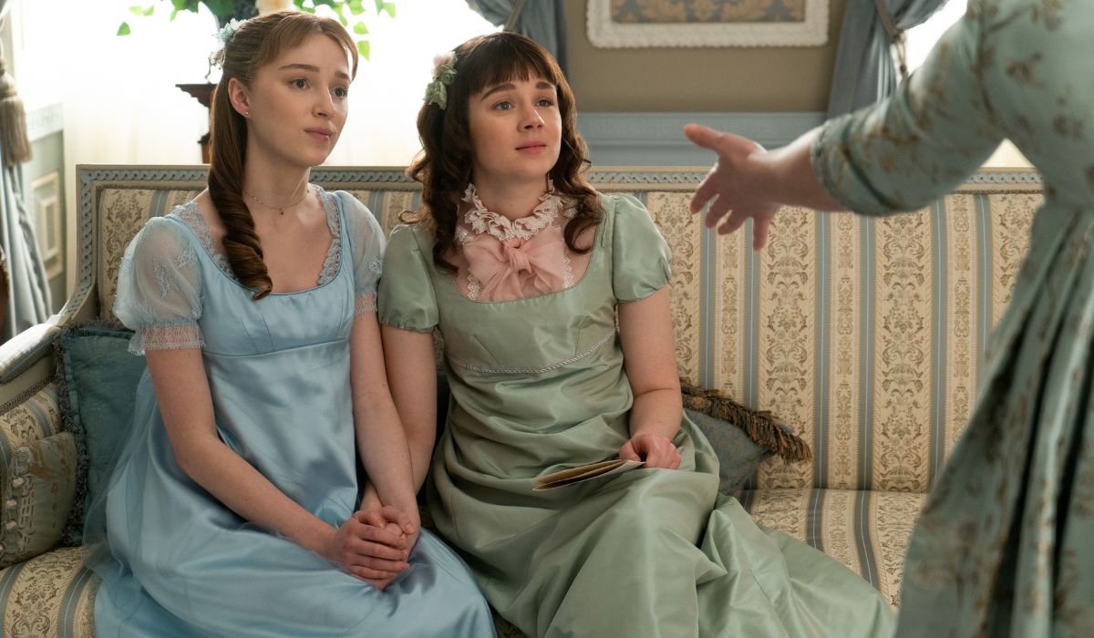 Bridgerton production still