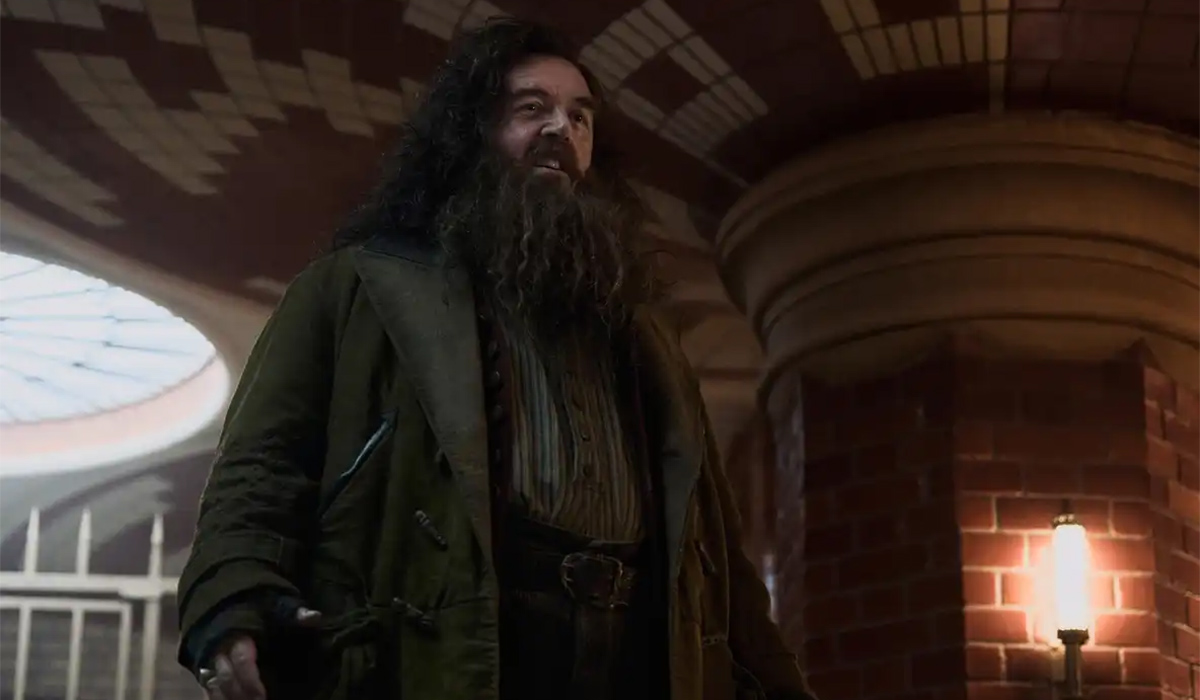 Nick Frost as Rubeus Hagrid. Pic: HBO