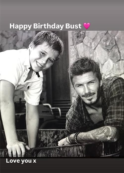 David and Victoria Beckham say 'we love you' as they extend an emotional olive branch to son Brooklyn on his 27th birthday and use his endearing childhood nickname