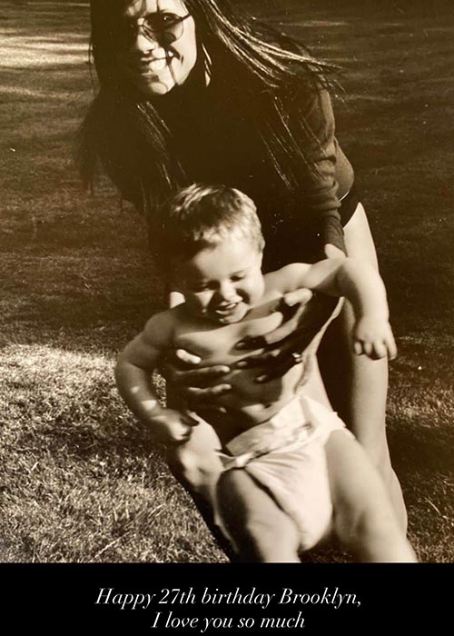 David and Victoria Beckham say 'we love you' as they extend an emotional olive branch to son Brooklyn on his 27th birthday and use his endearing childhood nickname