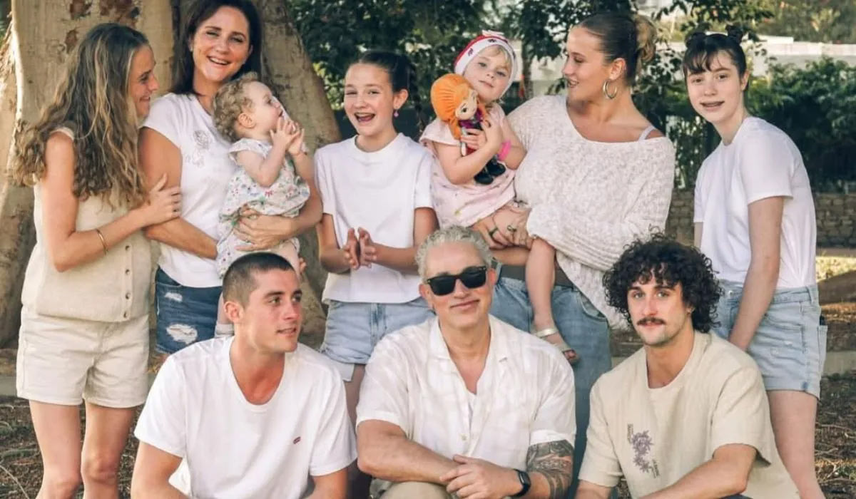 Baz Ashmawy and his family. Pic: Instagram