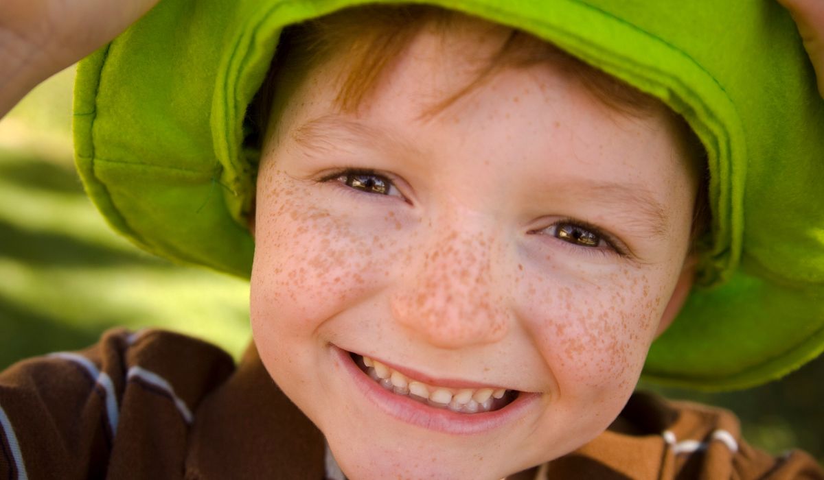 Smiling Irish boy