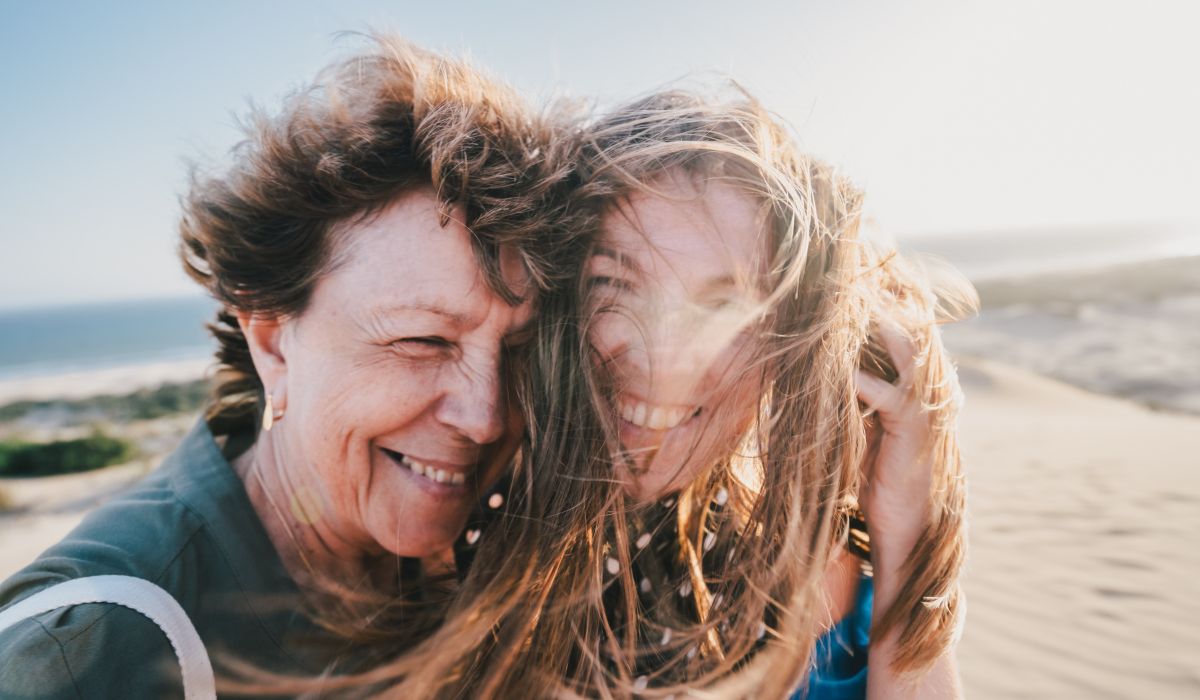 Mother and adult daughter