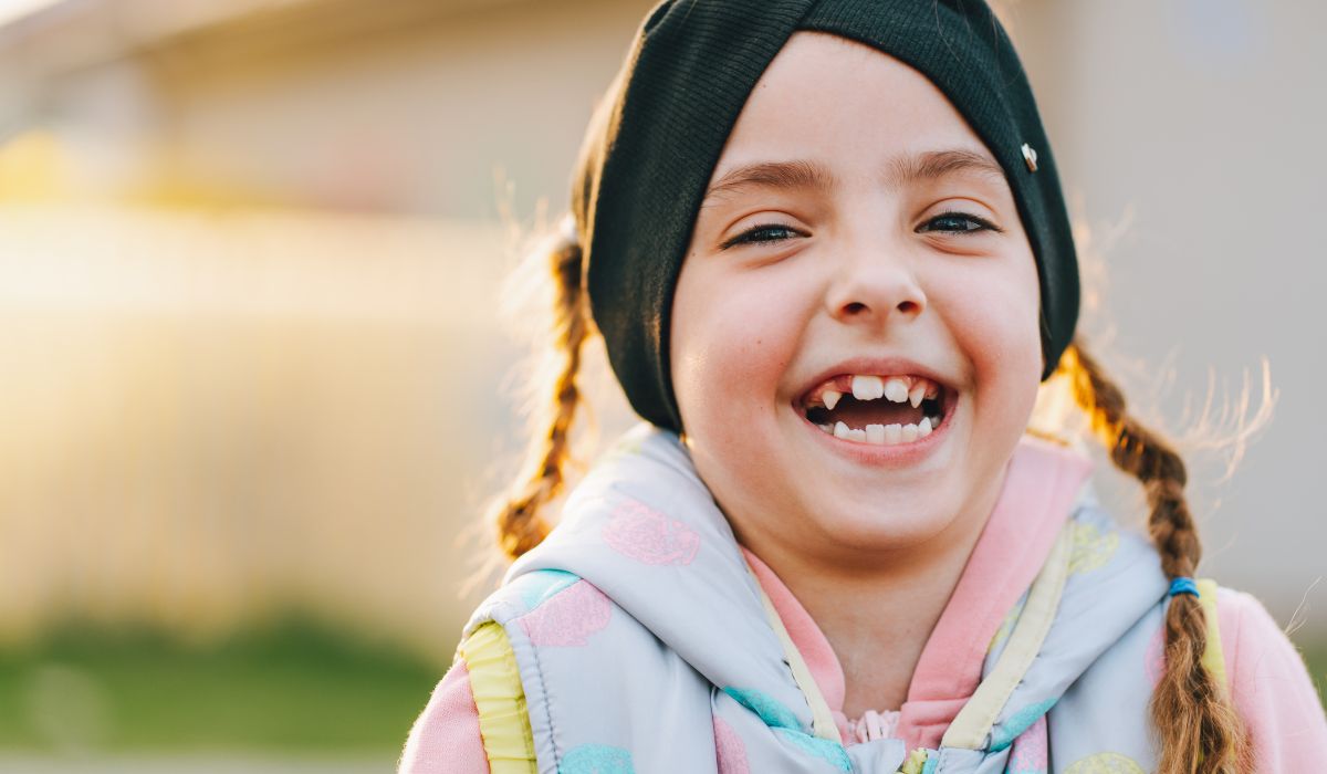 Girl smiling