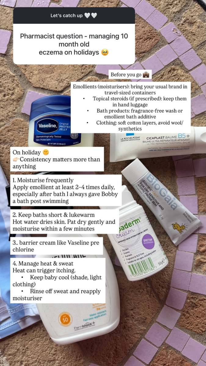 Irish pharmacist Jess Redden gives eczema advice