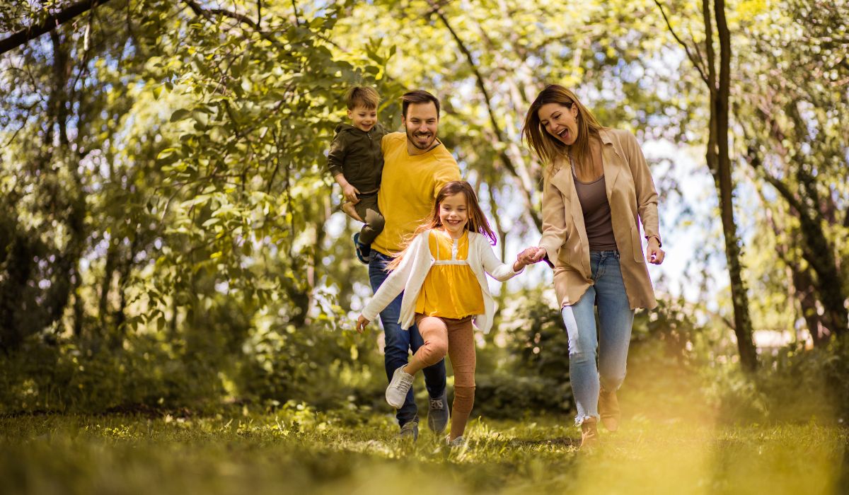 Family outside