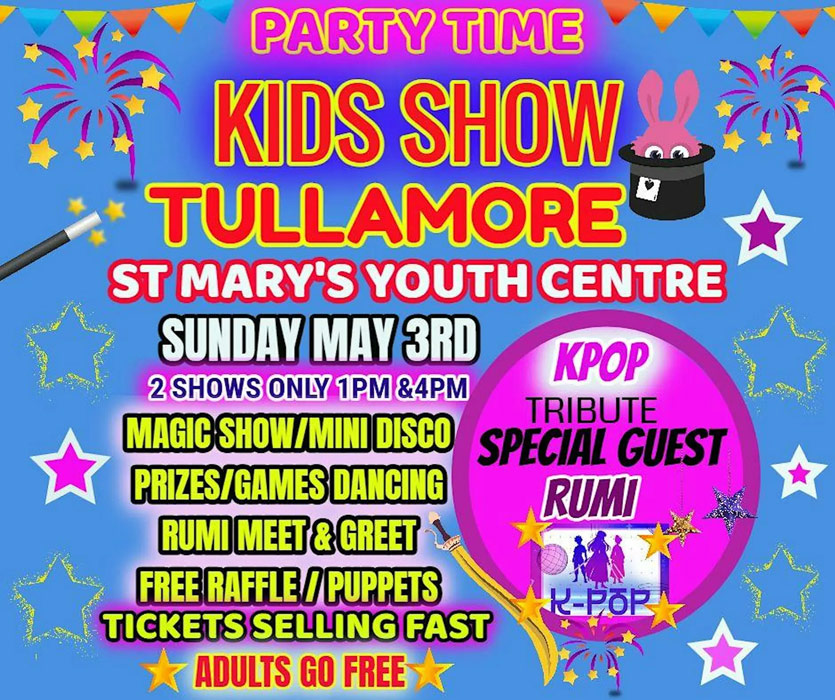 Party Time Kids Show, Offaly. Pic: Your Days Out