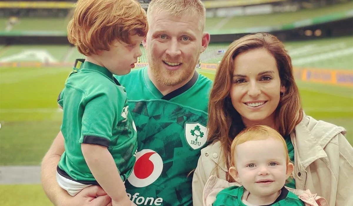 Munster's John Ryan and his family in 2021. Pic: John Ryan / Instagram