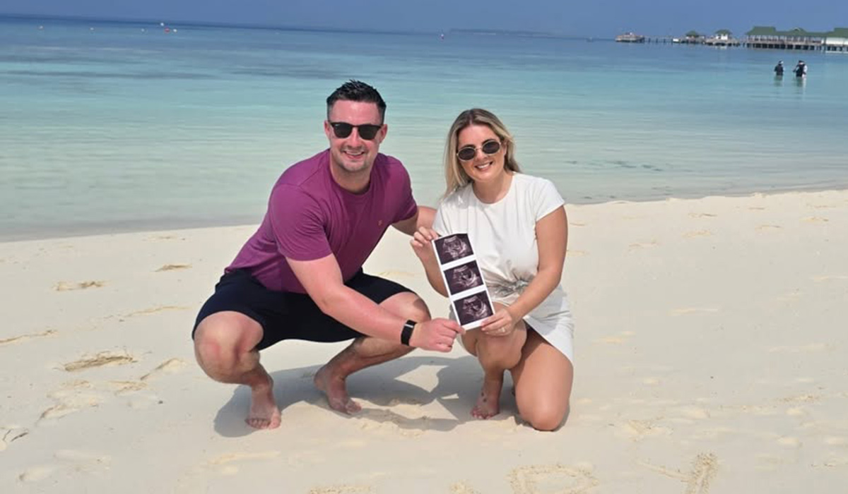 Sports presenter Valerie Wheeler and Gavin Young. Pic: Valerie Wheeler / Instagram