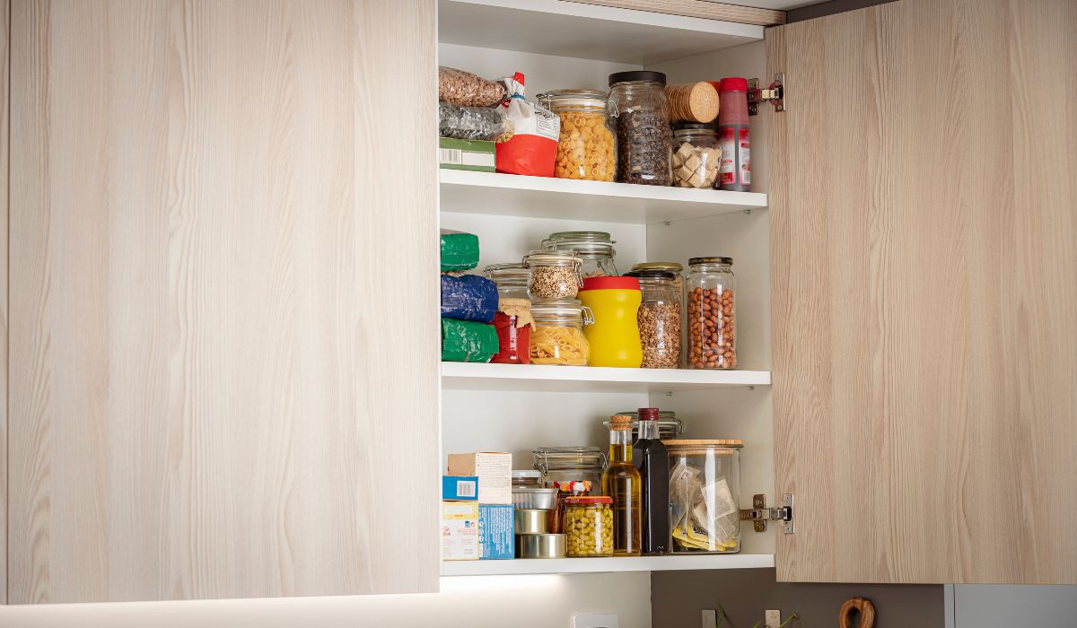 Spices in cupboard