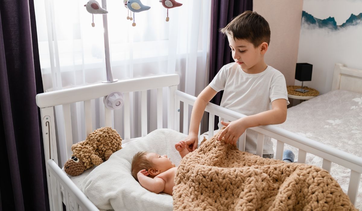 Brother and baby sibling