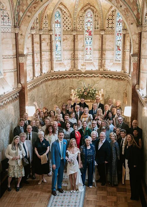 Irish actress Lisa Dwan ties the knot with long-time partner Paul Henninger. Pic: Joanna Scott