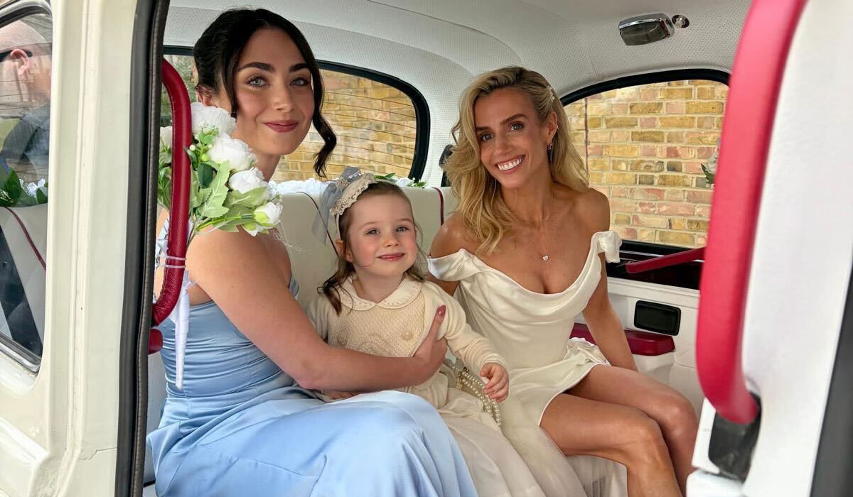 Irish actress Lisa Dwan ties the knot with long-time partner Paul Henninger. Pic: Joanna Scott