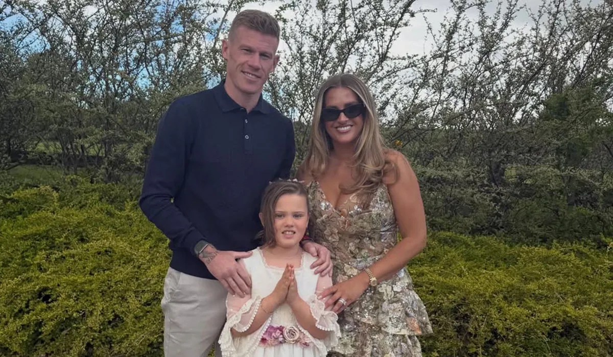 James and Erin McClean's daughter makes her Communion. Pic: Erin McClean/Instagram