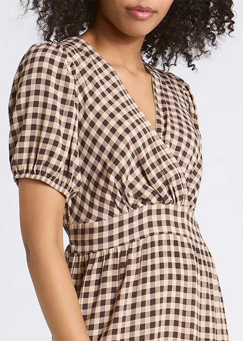 Gingham Midi Dress, €30.00. Pic: Dunnes Stores
