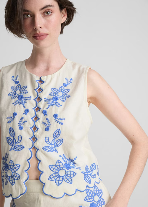 Cotton Floral Embroidered Shorts, €18.00. Pic: Penneys