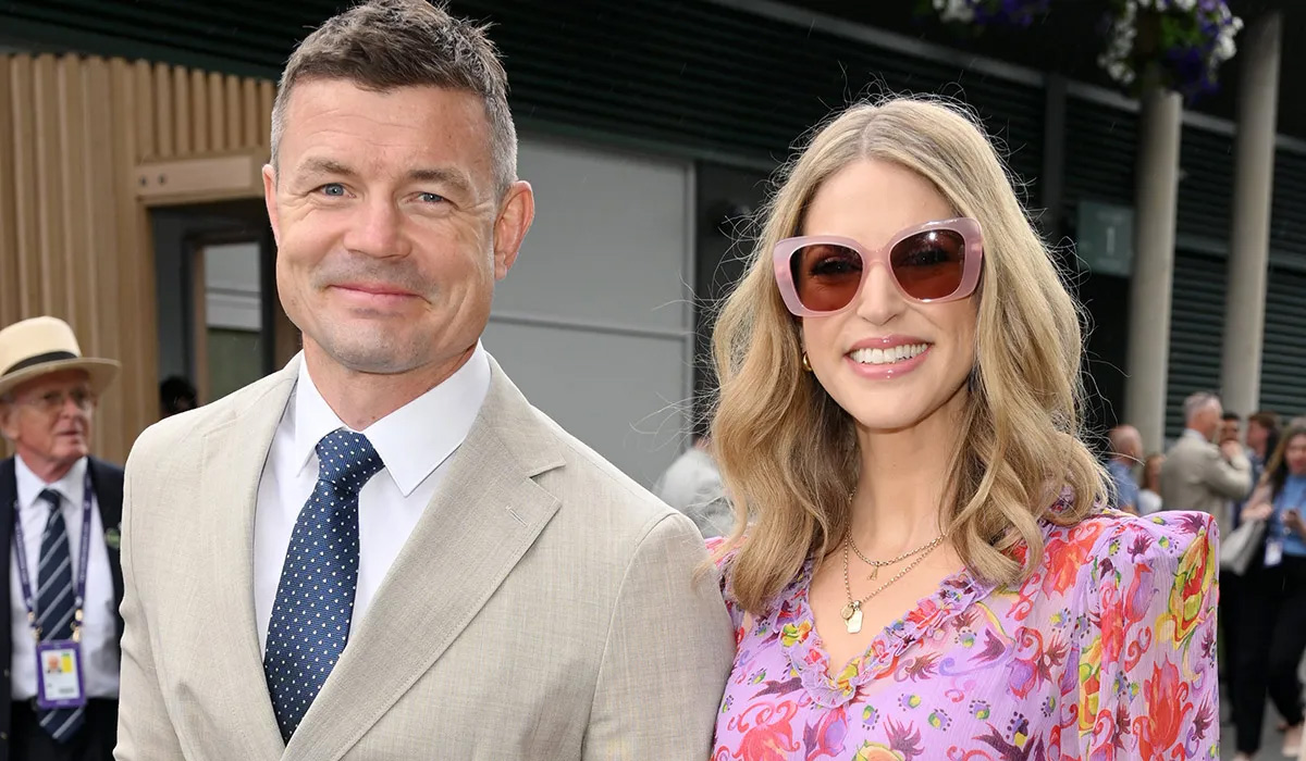 Brian O'Driscoll and Amy Huberman. Pic: Karwai Tang/WireImage
