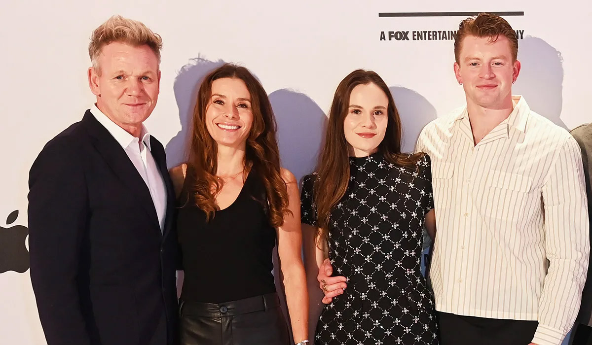 Gordon Ramsay, Tana Ramsay, Holly Ramsay, Adam Peaty, guest, Matilda Ramsay and guest attend "Night Of The Stars" hosted by Gordon Ramsay at Lucky Cat, 22 Bishopsgate. Pic: Getty Images