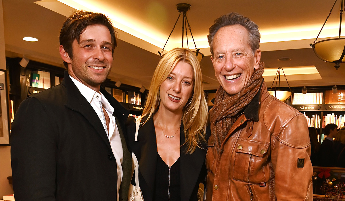 Florian Herbst, Olivia Grant and Richard E. Grant attend the launch of Clodagh McKenna's new cookbook "Clodagh's Happy Cooking: 100 Easy, Speedy, Healthy Recipes for Good Mood Food" at Hatchards. Pic: Getty Images