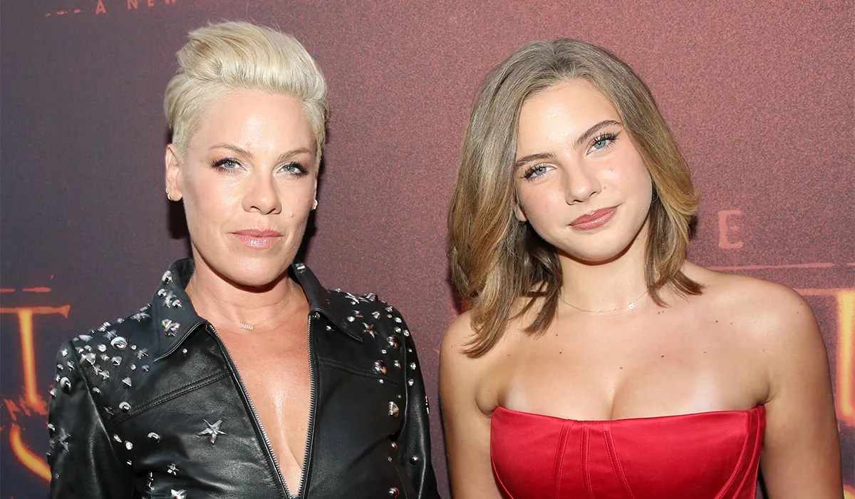 Pink and Willow Sage Hart attend "The Lost Boys" musical opening night on Broadway at The Palace Theatre. Pic: WireImage