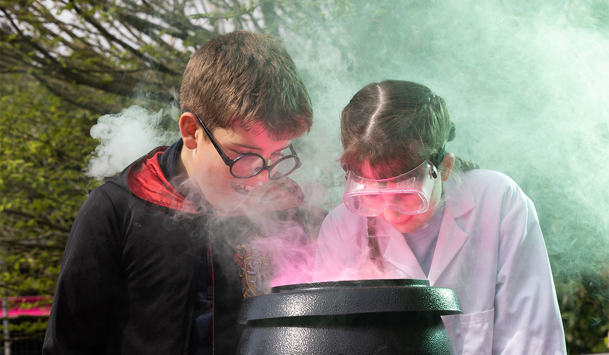 Magic of Science: Young science enthusiasts Ted Buckley, Glanmire and Lou Lou Wolfe, Douglas at Fitzgerald Park for the launch of the 2026 Cork Carnival of Science, taking place June 6th. Pic: Darragh Kane