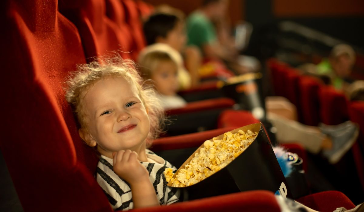 Child in cinema