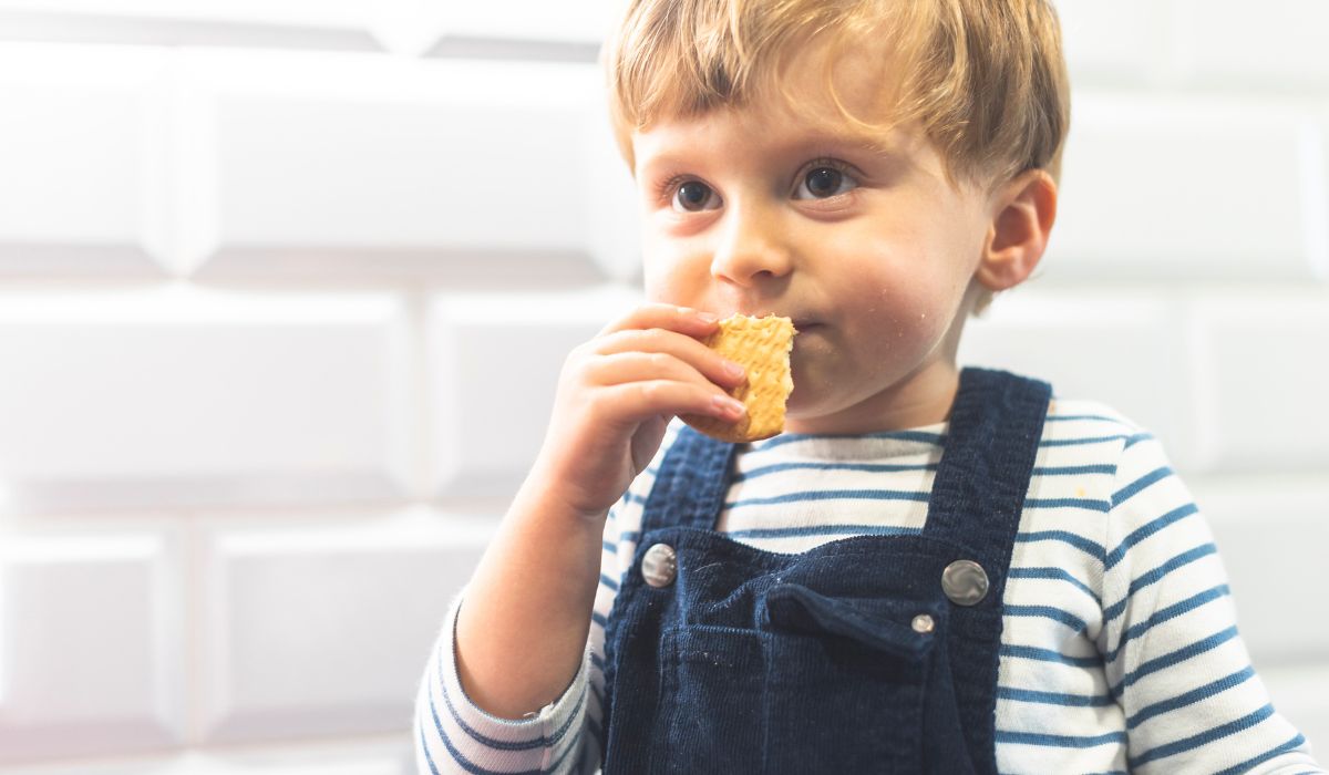 Child eating cracker