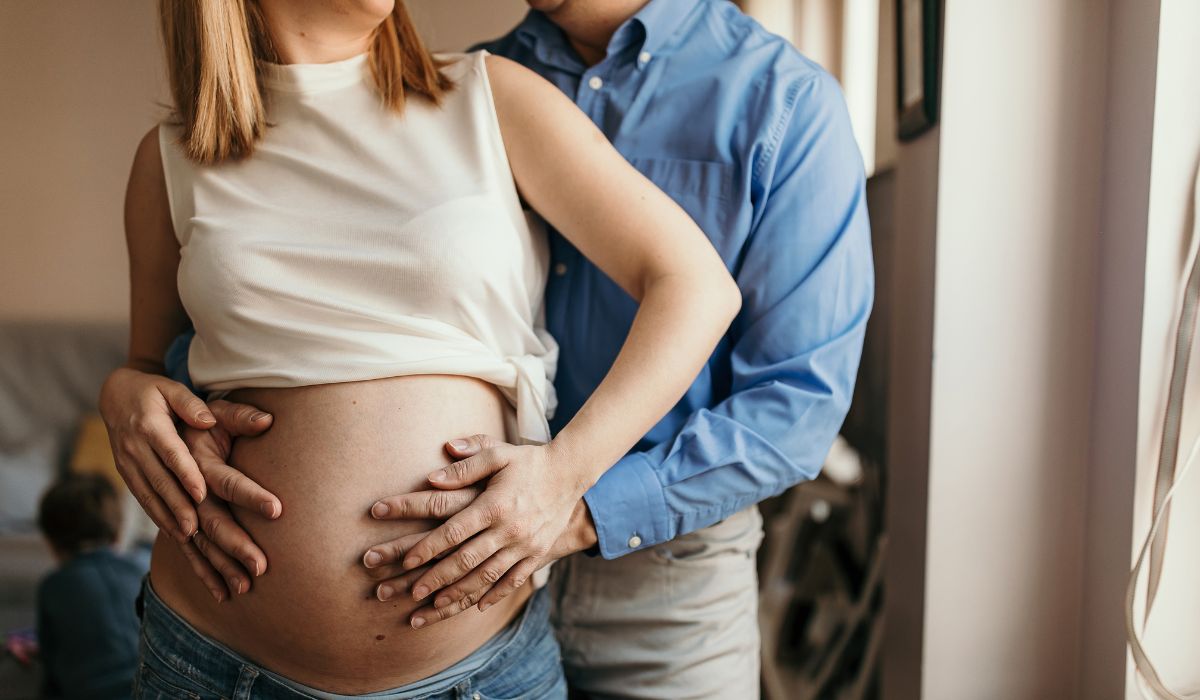 Pregnant woman and husband