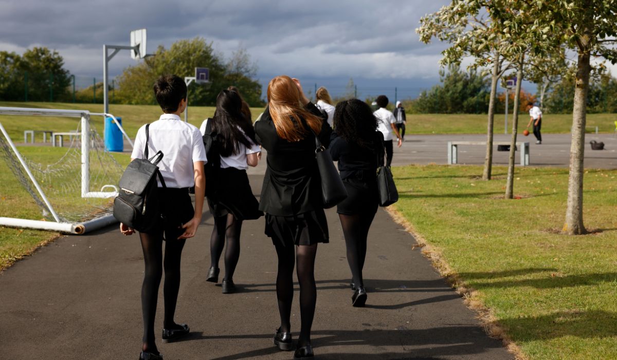 Girls in secondary school