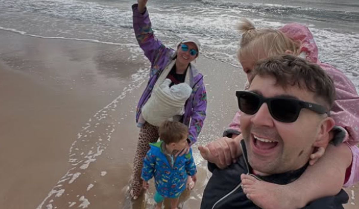 Carl and Aisling Mullan with their kids. Pic. Instagram