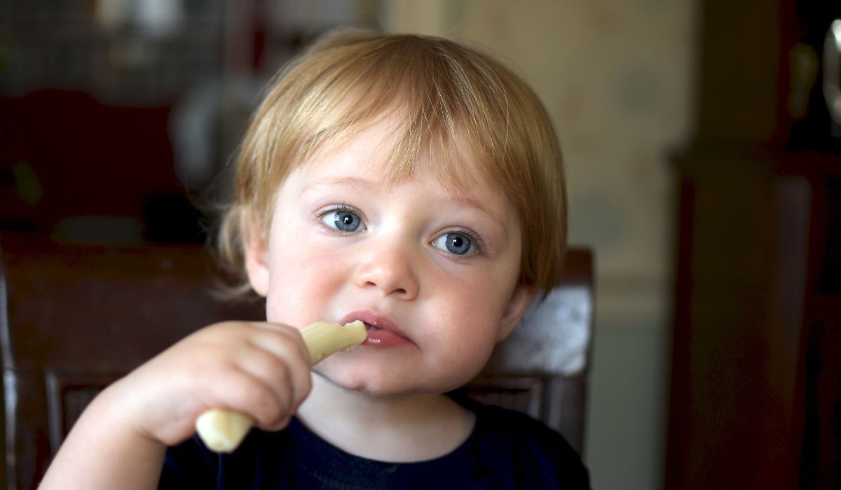 Child eating string cheese choking hazard