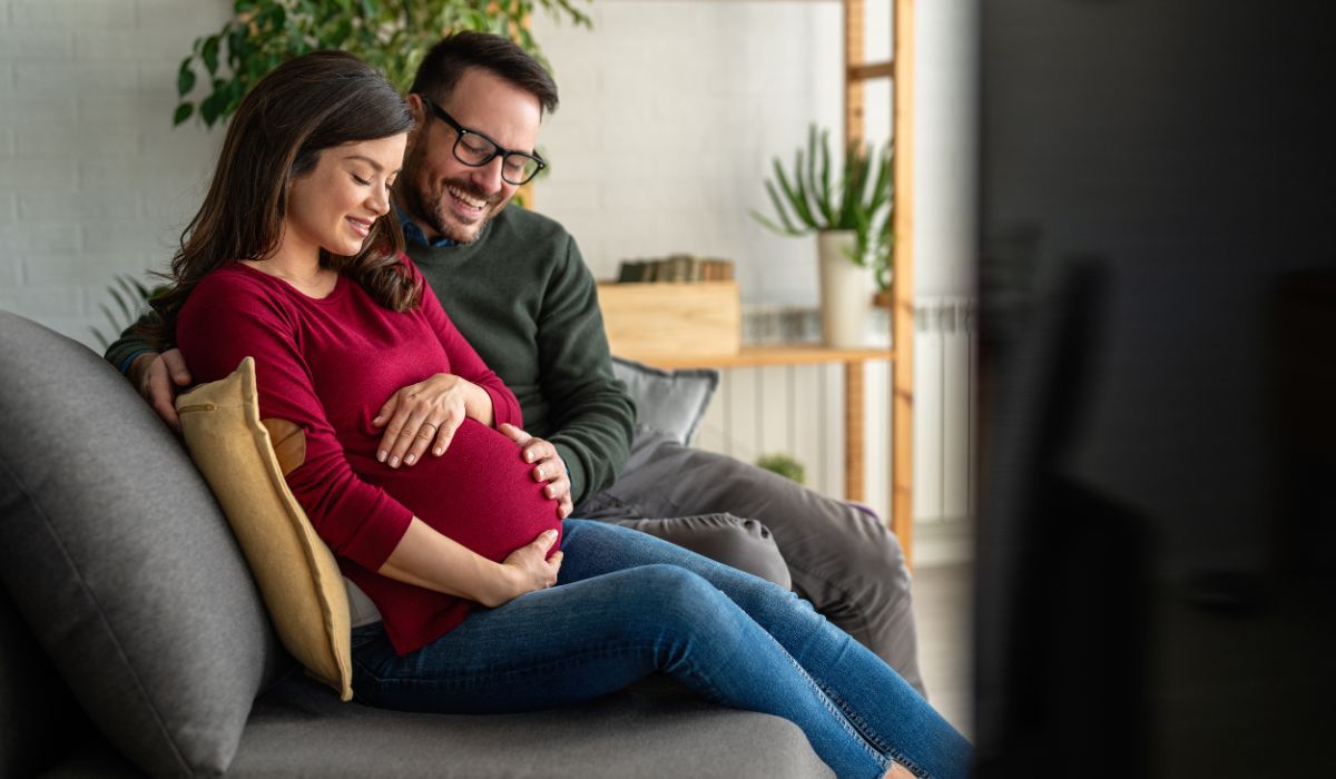 Pregnant woman and husband